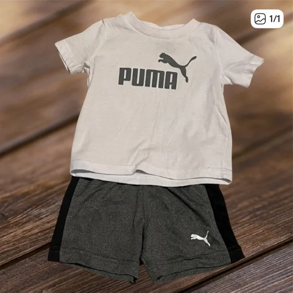 2/$10 Puma Champion 3-6m Baby Clothing Set Sports Soccer Matching - Picture 2 of 5